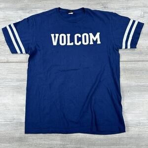 VTG Volcom Shirt Mens Large Navy Blue Retro Y2K Street Skate Grunge EUC